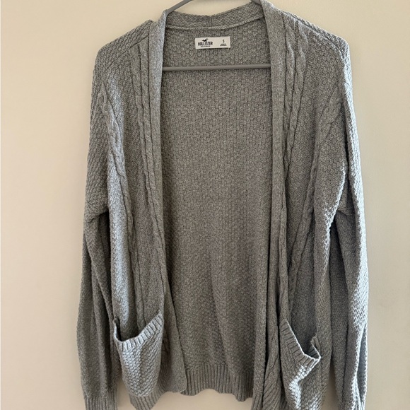 Hollister Sweaters - Hollister Gray Open Front Cardigan